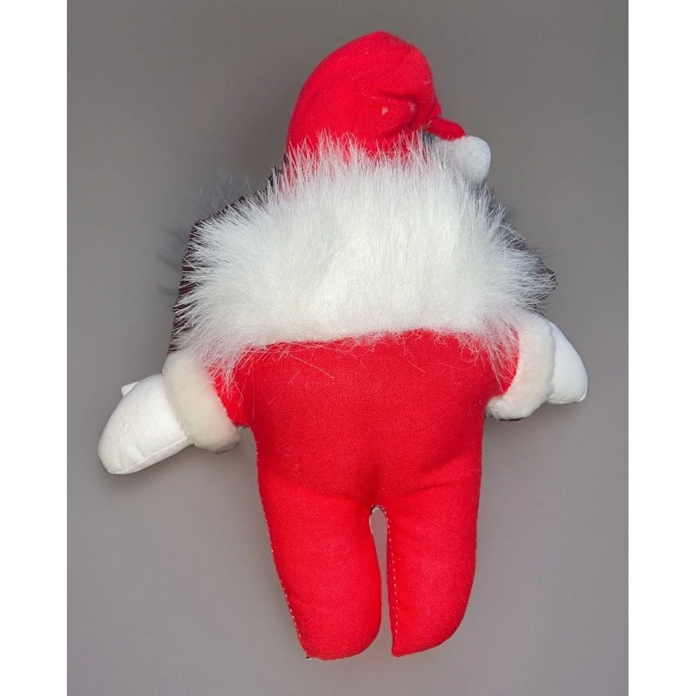 VTG Set of 3 Santa Claus 9 in x 7 1/2‎ in 1995 plush toy Joelson Industries